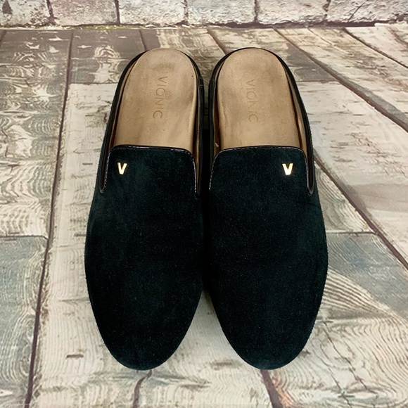 Vionic Shoes - Vionic Open Heel Flats Black Leather Shoes Sz 10